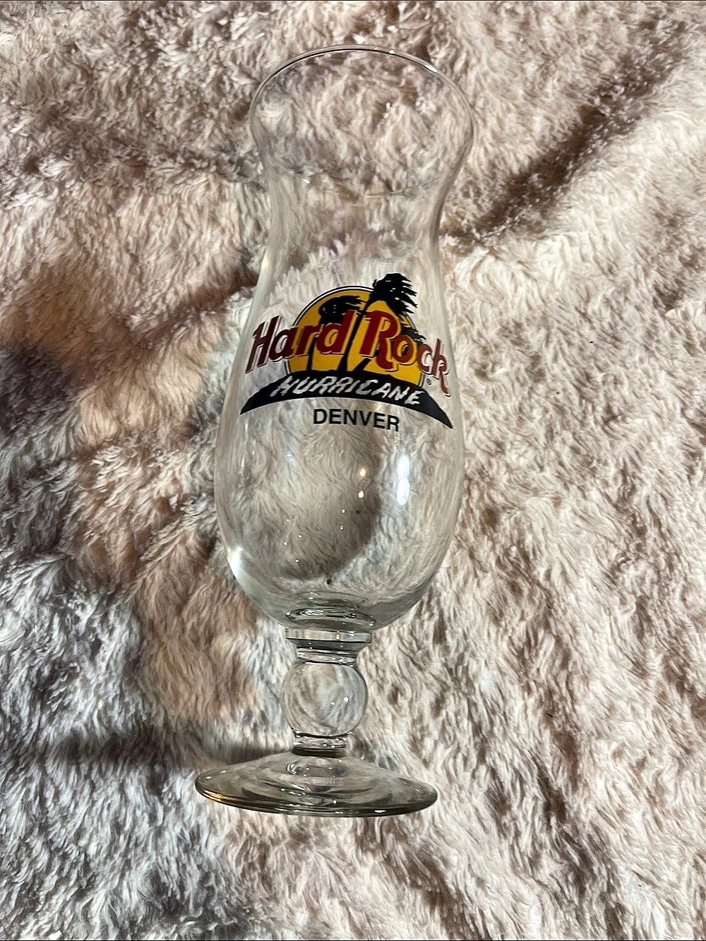 Hard Rock Cafe Denver Hurricane Glass